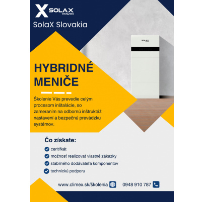 30.07.2025 Prešov - Hybridné meniče a batériové úložiská  