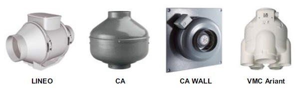 Potrubné ventilátory